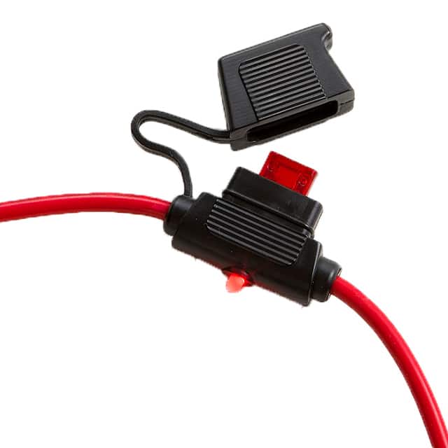 LPM-04B-I-12R MINI FUSEHOLDER, 30A-12AWG LED