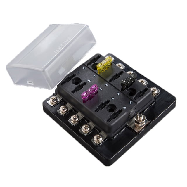 BLR-510 REGULAR FUSE BLOCK, 10 POLE