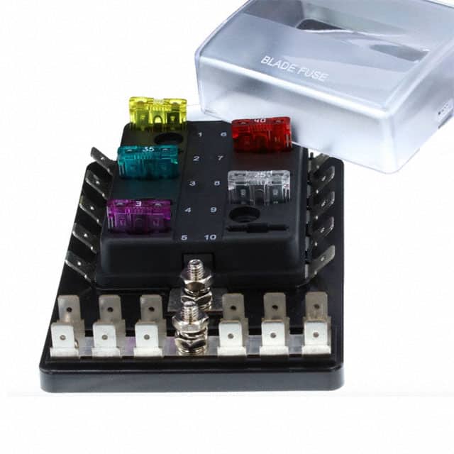 BLR-310-G REG. FUSE BLOCK, 10 POLE GROUND
