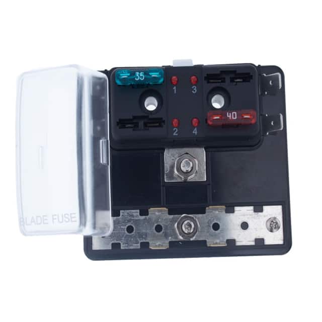 BLR-I-304-G REG FUSE BLOCK,4 POLE LED&GROUND