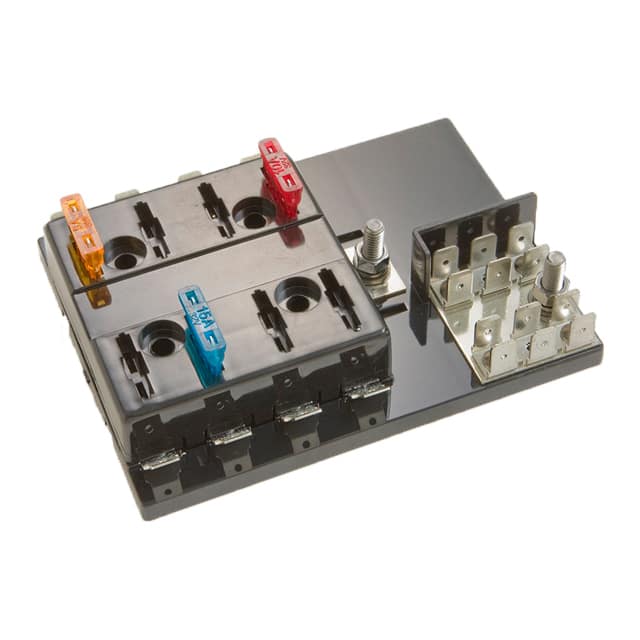 BLC-108-G REG. FUSE BLOCK, 8 POLE GROUND