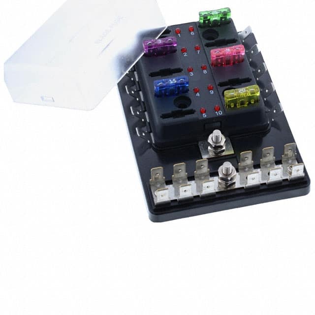 BLR-I-310-G REG FUSE BLOCK,12POLE LED&GROUND
