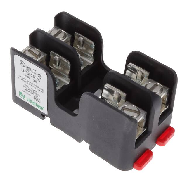 LFT600302C FUSE BLOK CART 600V 30A DIN RAIL