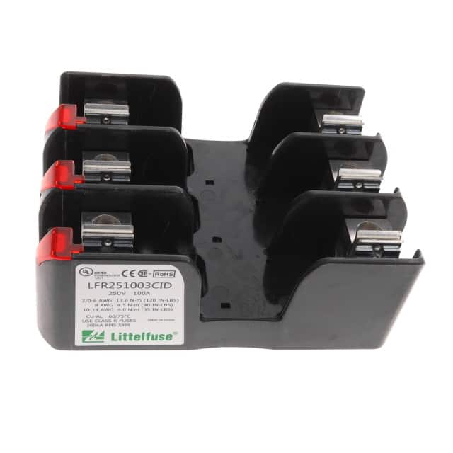 LFR251003CID FUSE BLOCK CART 250V 100A DIN