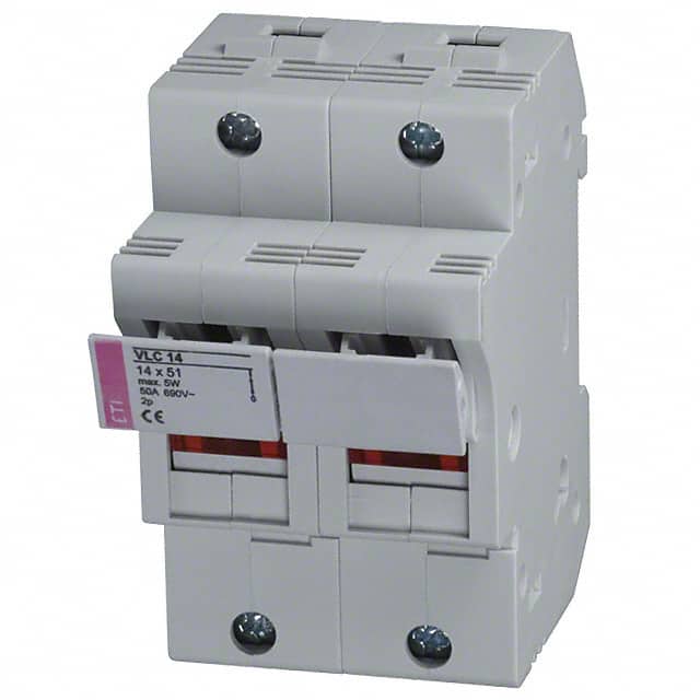 2563000 FUSEBLOCK 2POLE 14MMX51MM DNRAIL