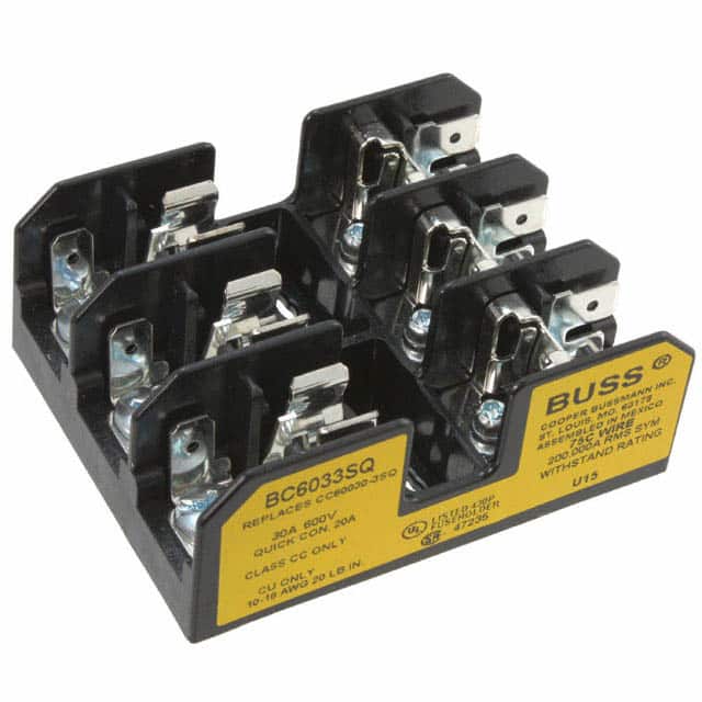 BC6033SQ FUSE BLOCK CART 600V 30A CHASSIS