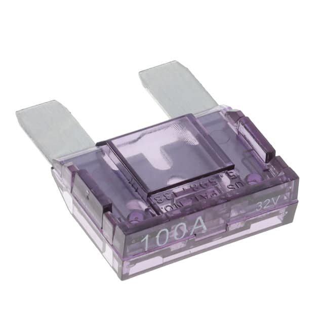 0MAX100.HXGLO FUSE AUTO 100A 32VAC/VDC 100PC