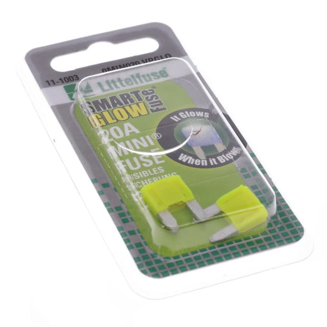 0MIN020.VPGLO FUSE AUTO 20A 32VAC/VDC BLADE