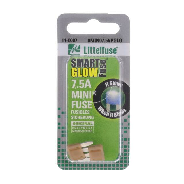 0MIN07.5VPGLO FUSE AUTO 7.5A 32VAC/VDC BLADE
