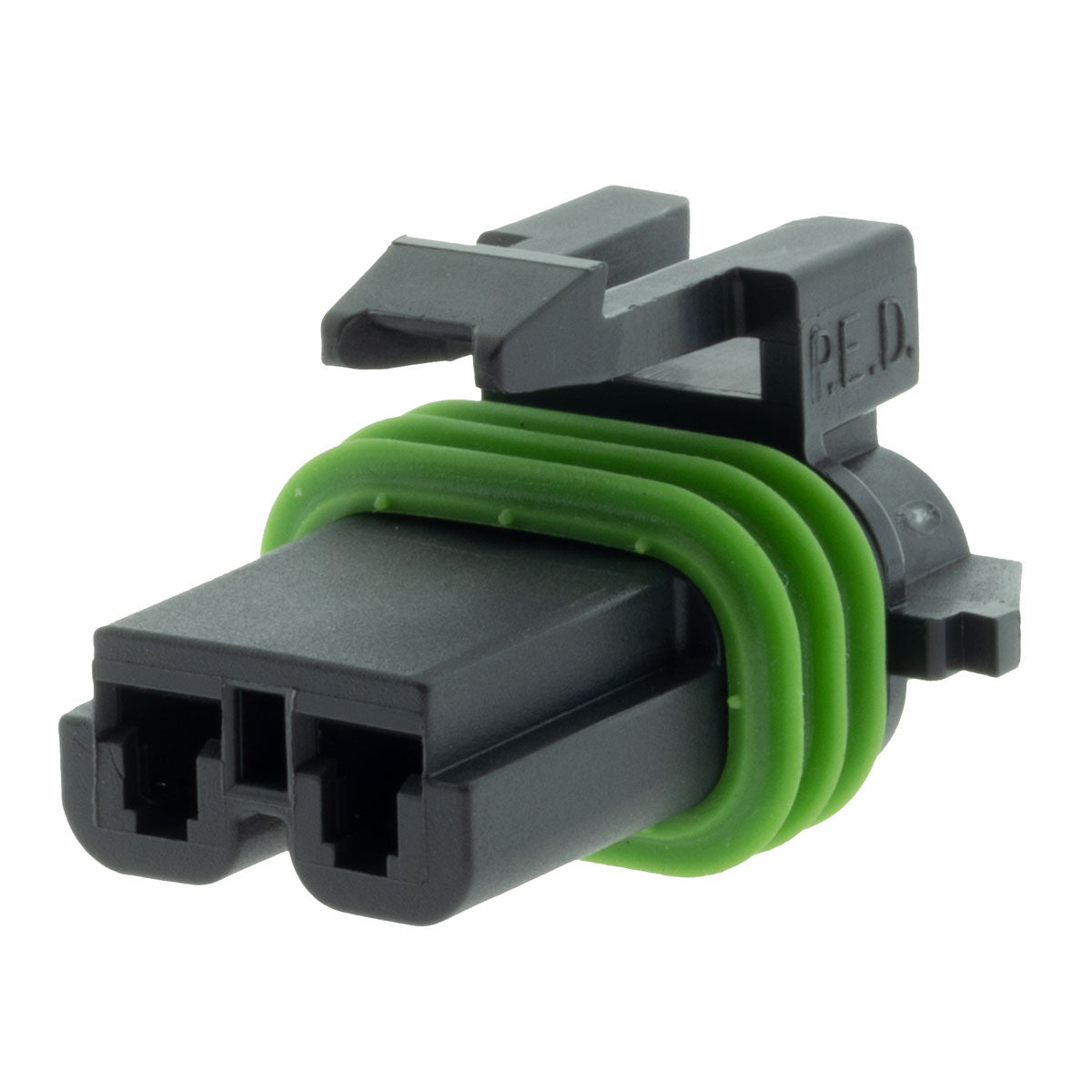 12077900 The Aptiv PLC 12077900 is a Metri-Pack 280 series, 2-way sealed female connector. It is RoHS3 compliant and has an MSL 1 rating.