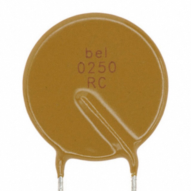 0ZRC0250FF1A PTC RESET FUSE 90V 2.5A RADIAL