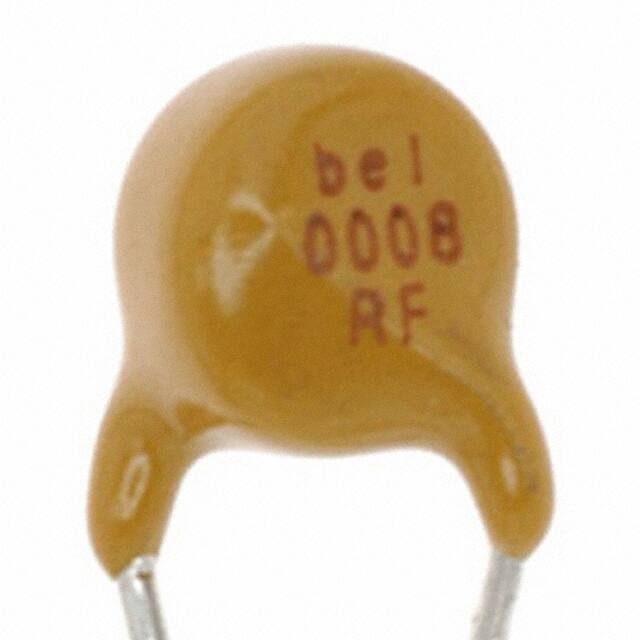 0ZRF0008FF2B PTC RESET FUSE 60V 80MA RADIAL
