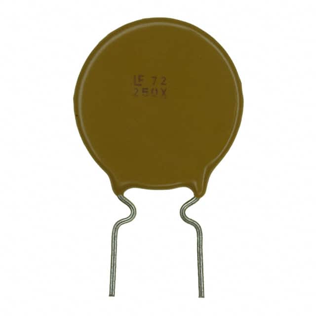 72R250XF PTC RESET FUSE 72V 2.5A RADIAL