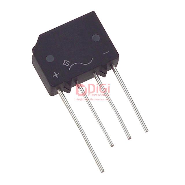 KBP10 The Vishay KBP10M-E4/51 is a single-phase bridge rectifier with a peak reverse voltage of 1kV and an average rectified current of 1.5A. It features a through-hole mounting type.