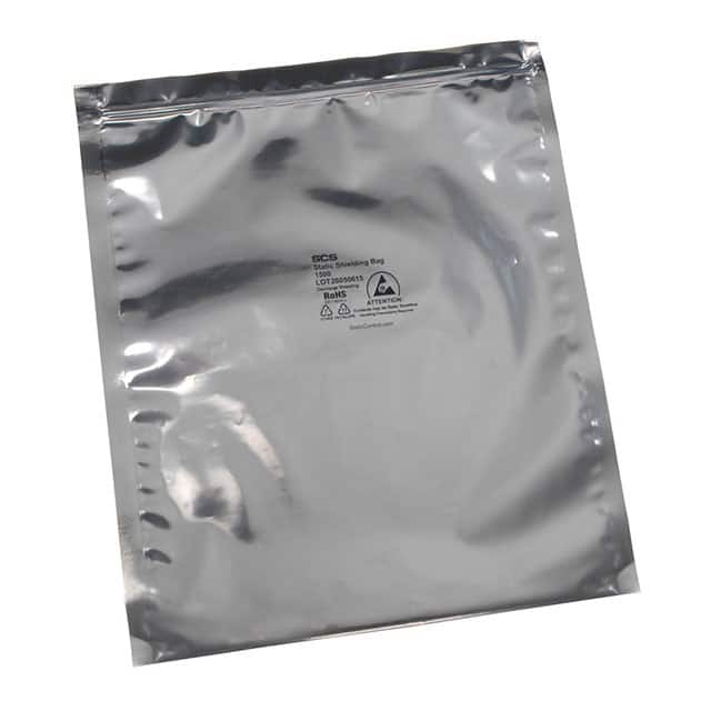 150Z68 STATC BAG MET-OUT 6"X8"ZIP