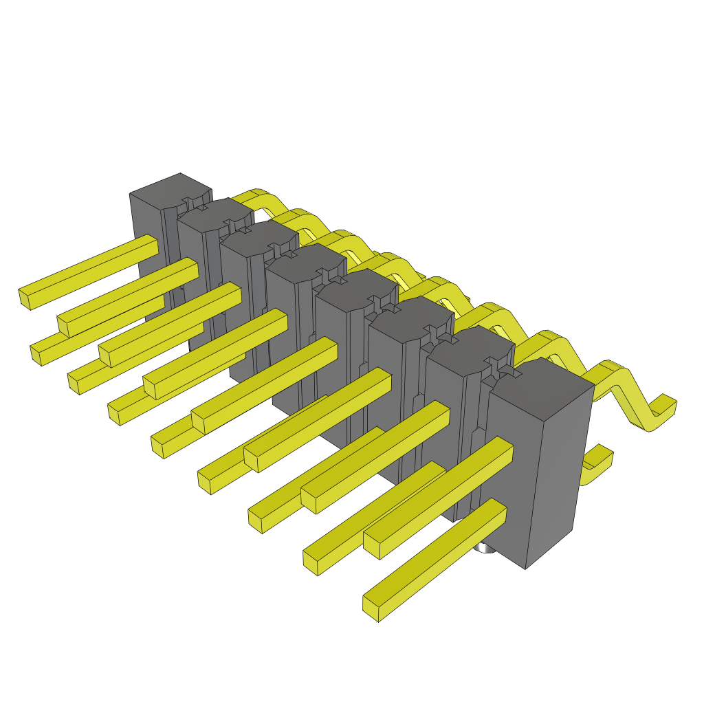 TSM-108-01-T-DH-A The Samtec TSM-108-01-T-DH-A is a .100" pitch surface mount terminal strip header. It offers up to 8 Gbps performance.