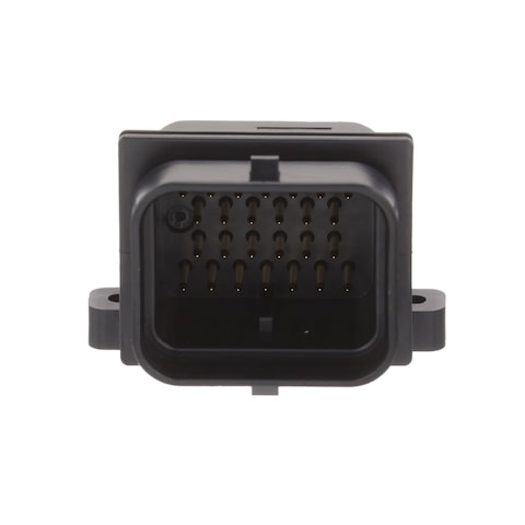 2-6437285-8 This TE Connectivity header is a 26 position, 4 row, right angle through hole male pin connector with 3.00mm pitch. It features a shrouded design, locking ramp, and tin contact finish.