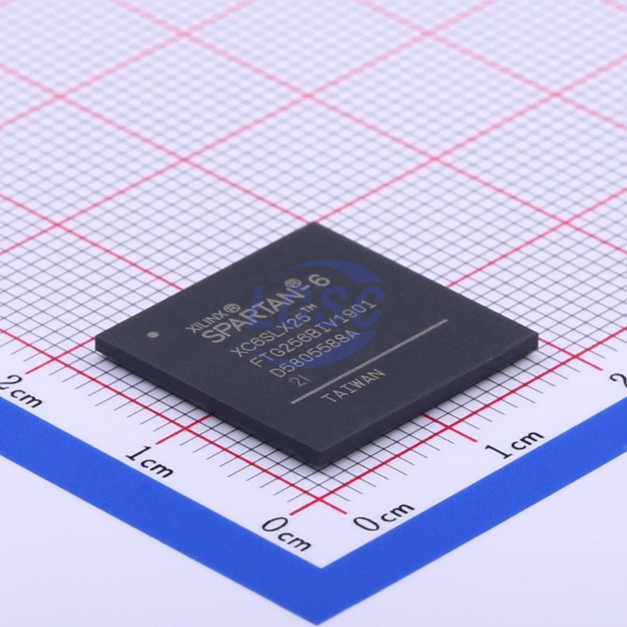 XC6SLX25-2FTG256I The Xilinx XC6SLX25-2FTG256I is an Application Specific Microcontroller. It features RoHS3 compliance and MSL 1 Unlimited.