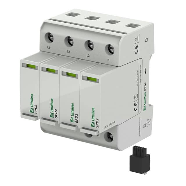 SPD2-350-4P0-R SPD MOD 4P+0 350VAC TYPE 1+2