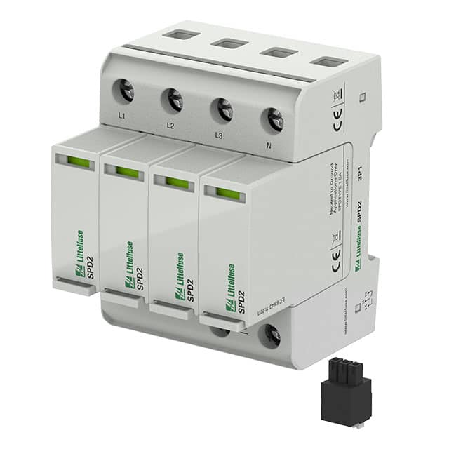 SPD2-350-3P1-R SPD MOD 3P+1 350VAC TYPE 1+2