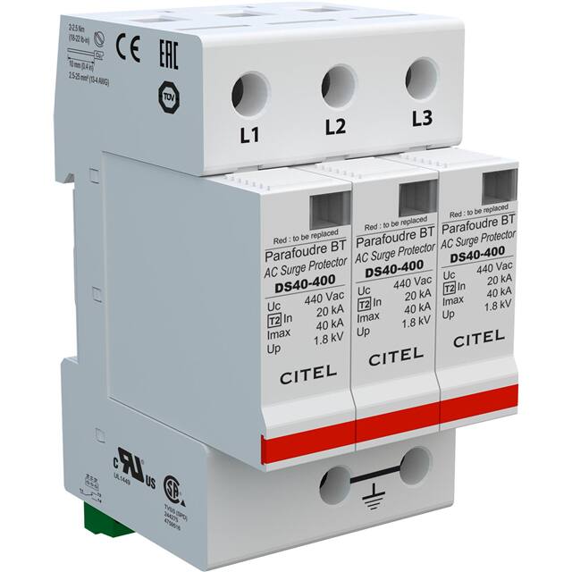 DS43S-480 AC Din Rail Protector, 480V