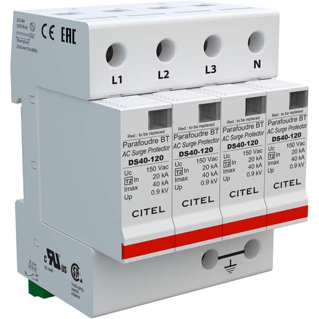 DS44S-120 AC Din Rail Protector, 240/120V