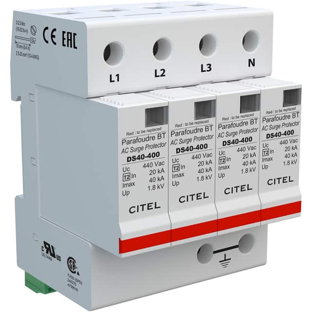 DS44S-400 AC Din Rail Protector, 480/277V
