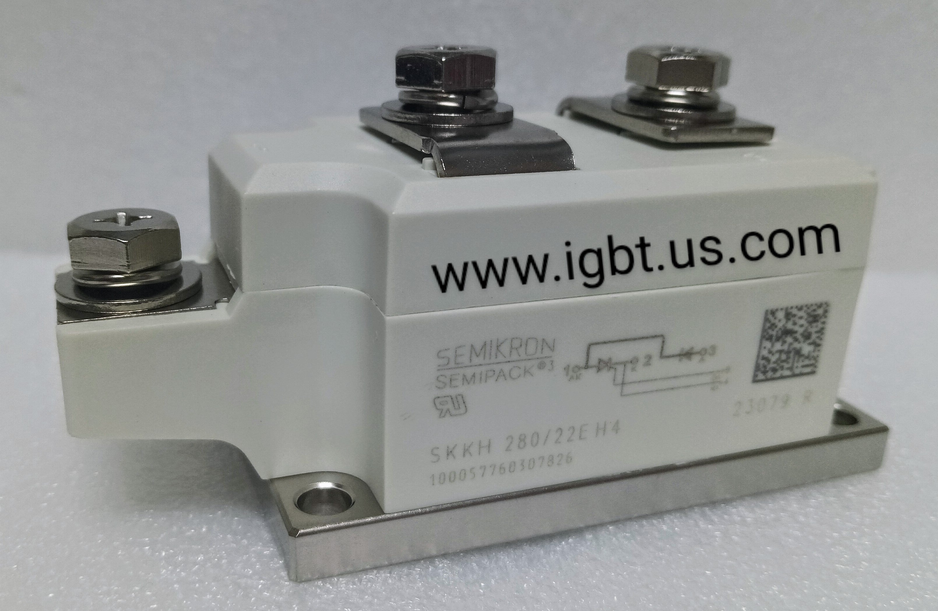 SKKH280/22EH4 The SEMIKRON SKKH280/22EH4 is a Thyristor Diode Module with a current rating of 280A and a voltage rating of 2200V. It is RoHS3 Compliant and has an MSL rating of 1.