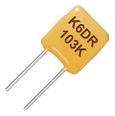 CK05BX270K Radial leaded ceramic capacitor, 27 pF, 10% tolerance, 200 VDC rated voltage, BX temperature coefficient.