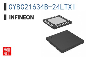 CY8C21634B-24LTXI The Infineon CY8C21634B-24LTXI is an 8-bit microcontroller featuring 8KB of Flash memory and operating at 24MHz. It offers a range of peripherals including I2C, SPI, and UART/USART.