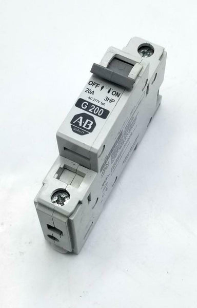 1492-CB1 The Allen Bradley 1492-CB1 is a circuit breaker with a 20A current rating. It is designed for DIN rail mounting.