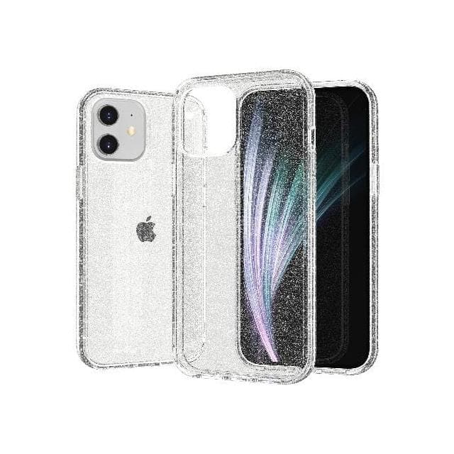 SB-A-12-5.4-SP-CL CLEAR GLITTER IPHONE 12 MINI CAS
