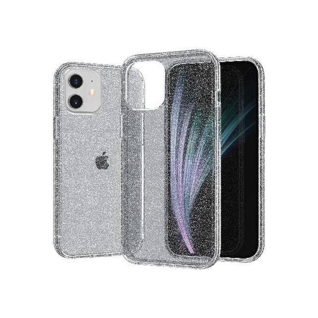 SB-A-12-5.4-SP-BK BLACK GLITTER IPHONE 12 MINI CAS