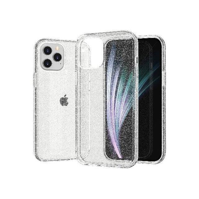 SB-A-12-6.1-SP-CL CLEAR GLITTER IPHONE 12 & IPHONE