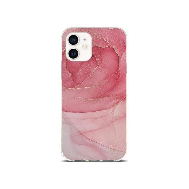 SB-A-12-5.4-MB-A RED MARBLE IPHONE 12 MINI CASE -