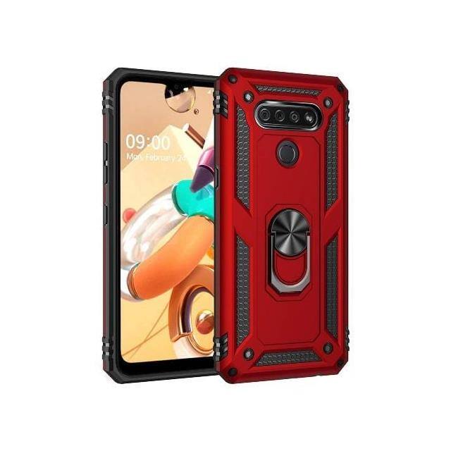 SB-LG-K51-K-RD KICKSTAND SERIES CASE - FOR LG K