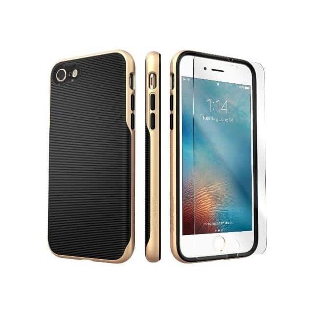 T-A-I7-GLD/BK TREND SERIES CASE - IPHONE SE(GE