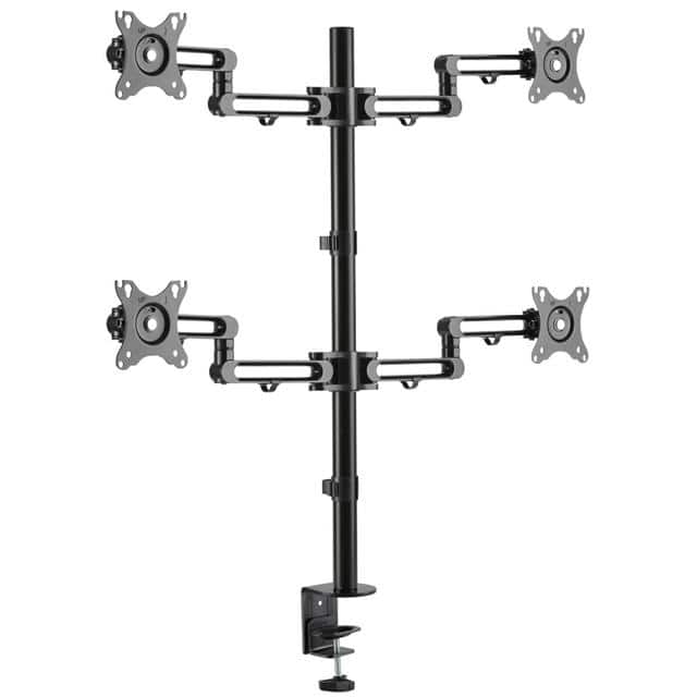 DDR1327SQFC-1 QUAD-MONITOR FLEX-ARM DESKTOP CL
