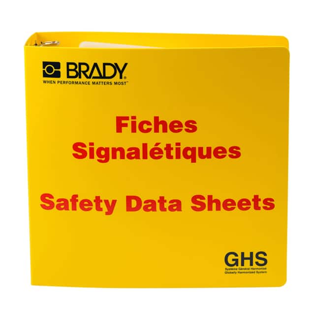 121187 GHS-3" SDS BINDER, ENGLISH AND F