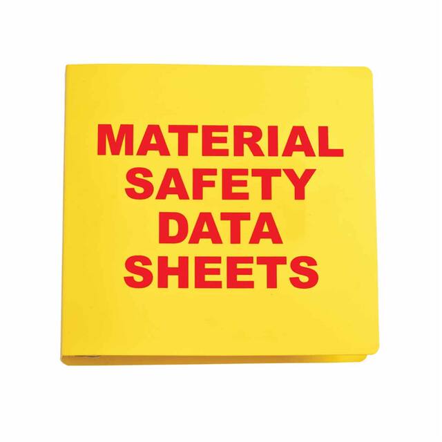 BR825A SDS, 3 INCH BINDER, RED/YELLOW