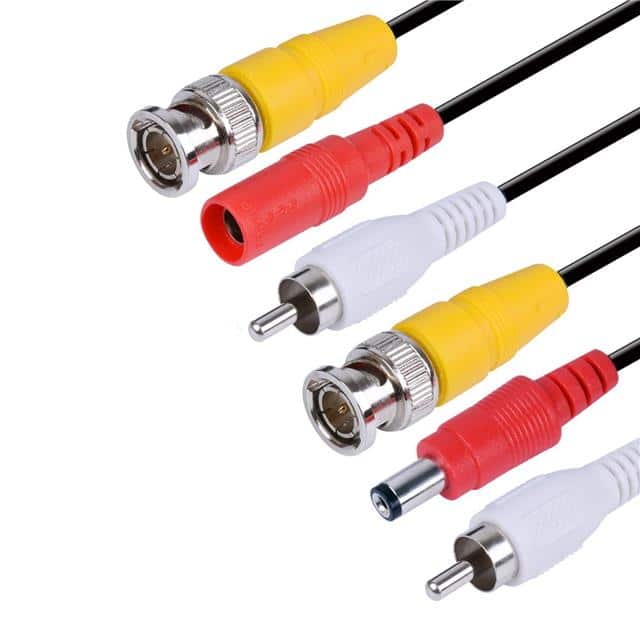W1501BRD CABLE ASSY BNC+DC+RCA BLK 50'