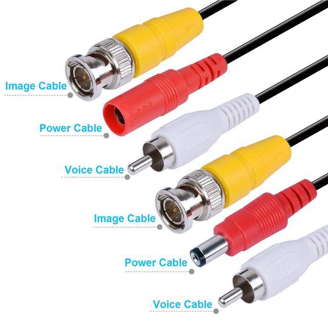 W3101BRD CABLE ASSY BNC+DC BLK 100'