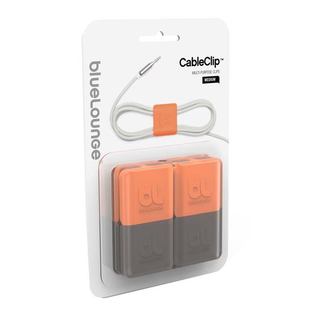 111-1019 CableClip Medium Orange/Dark Gre