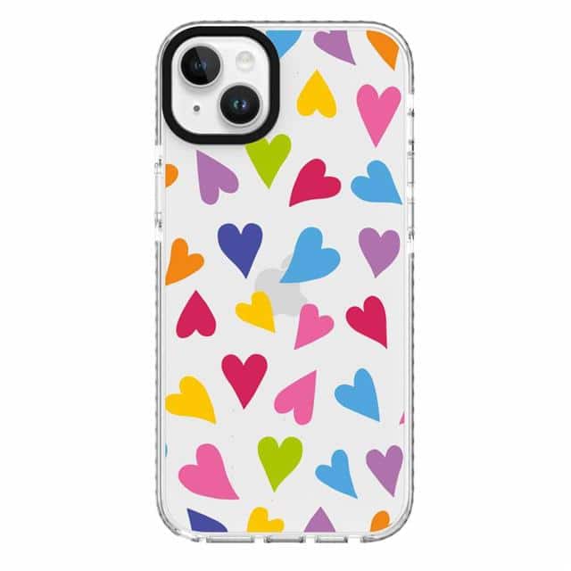 120-6367 Elita Clear Print AOP Hearts Cas