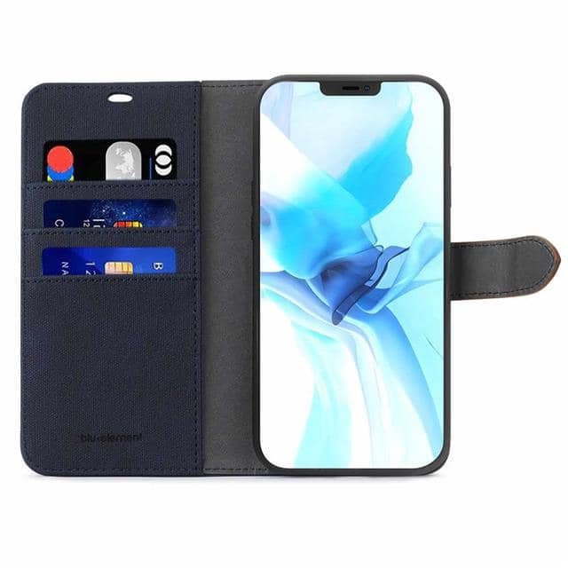 BEFIP61NT 2IN1FOLIOIPHONE12/12PRONAVY/TAN
