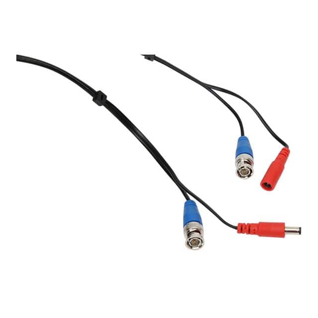 M6101BD CABLE ASSY 2PR BNC+DC BLK 200'