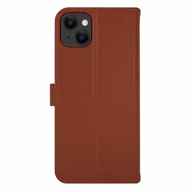 586009 BOOKCASELEATHERIPHONE13BROWN
