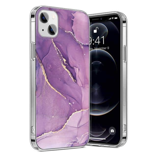 CP00136 PURPLE MARBLE IPHONE 13 CASE - M