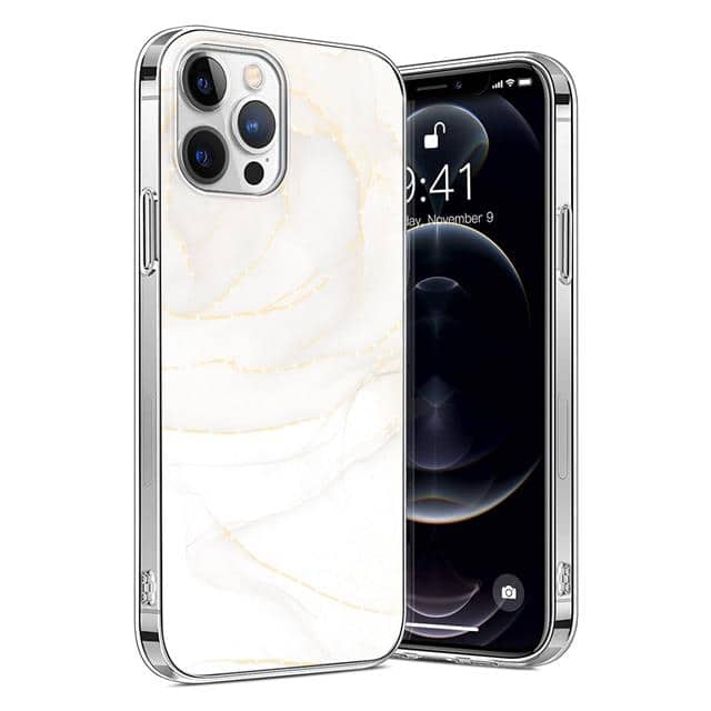 CP00148 WHITE MARBLE IPHONE 13 PRO CASE