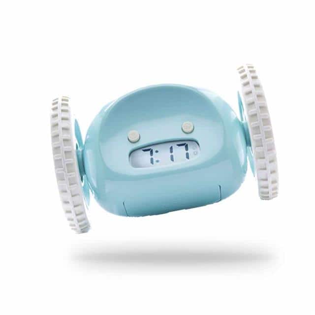 CLKYBLUE ALARMCLOCKWHEELSFORHEAVYSLEEPBLU